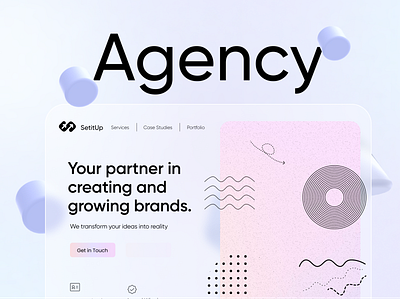 Digital Agency - Setitùp ( Sùp ) agency creative creative agency dashboard digital agency interaction template ui web design