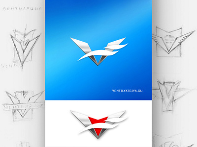 logo for the website project ventilyatsiya.su branding design graphic design icon illustration logo vector web design web development website