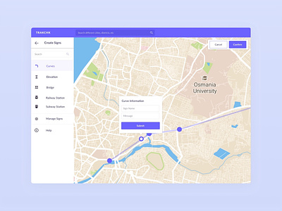 Map Editing Dashboard dashboard design enterprise ux map ui