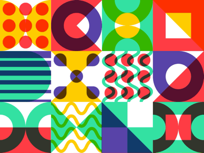 animated pattern geometric grid illustration motion pattern tiles