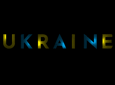 Stand with Ukraine! design illustration typography