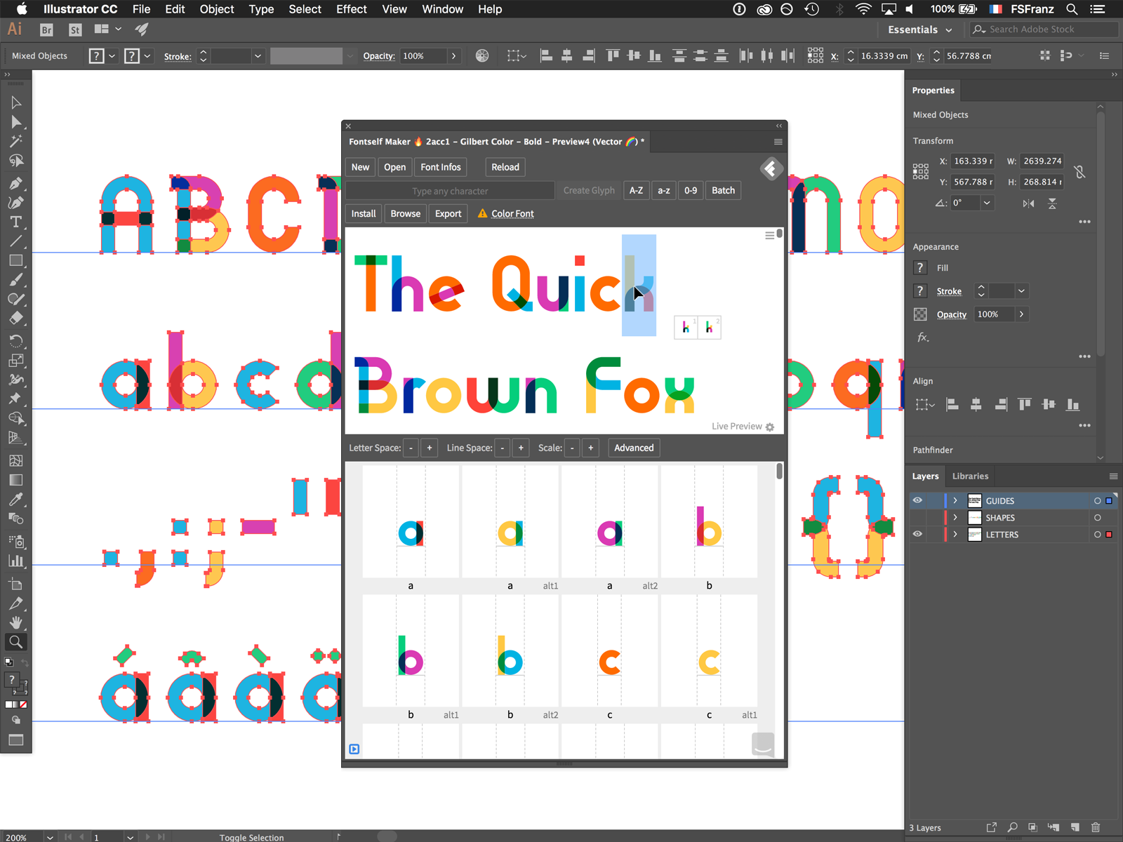 Creating Fonts with Fontself, Illustrator, and Photoshop – UTSA