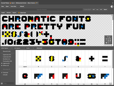 Color fonts in Fontself Maker font opentype typography