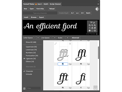 Make ligatures is the easy way ;)