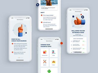 Fakes? No, thanks! 3rd blue design mobile product design ui ux