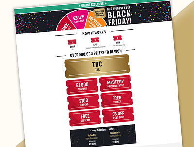 Black Friday Sale Landing page branding design ecommerce