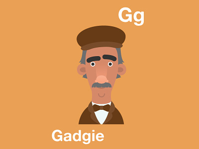 Newcastle alphabet - G for Gadgie alphabet gadgie illustration newcastle