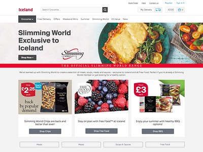 Online grocery store landing page ecommerce grocery landing page
