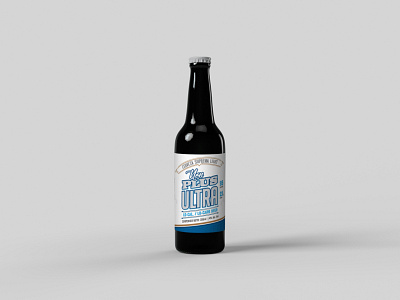 Non Plus Ultra Beer, Label design beer bottle brand branding design drink graphic design illustration logo logo design packaging packaging design typography vector