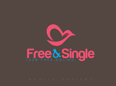 Logo design of Free&single 3d branding design graphic design illustration logo typography vector