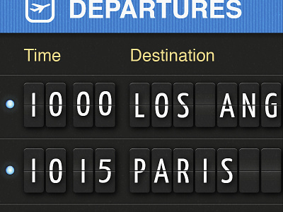 Airport flipboard departures destination flip flipboard los angeles paris plane time