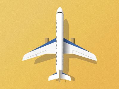 Plane illustration plane sand shadow