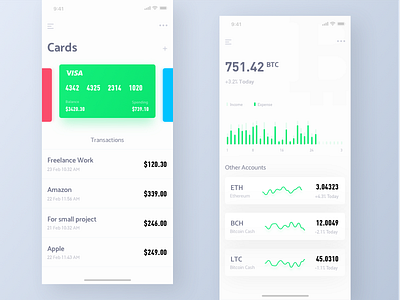 Finance UI design