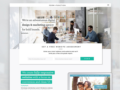 Form + Function Site Rebranding