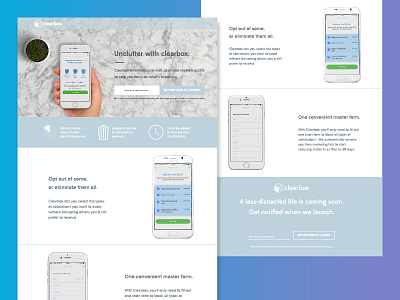 ClearBox Landing Page