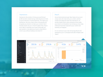 HubSpot + Iconosquare eBook Collaboration book data data viz design digital ebook gradient instagram