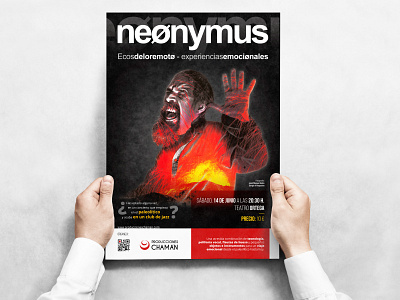 Diseño cartel NeØnymus / NeØnymus Poster Design branding design fire minimal music musician poster poster art poster design posters