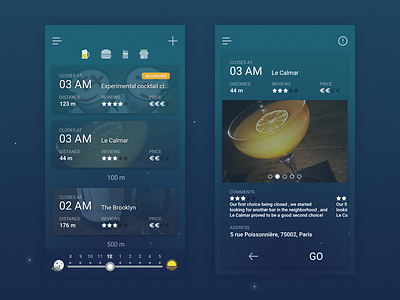 Going out tonight ? app dark go out mobile night ui