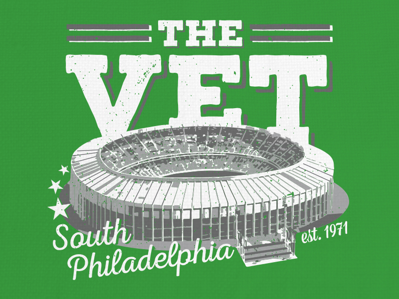 Veterans Stadium Philadelphia Eagles Pennsylvania T-Shirt