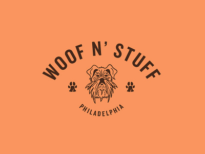Woof n' Stuff Logo Design branding dog illustration logo logo design philadelphia philly