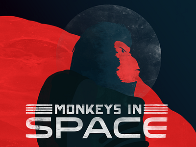 Monkeys in Space Illustration illustration monkey space textures