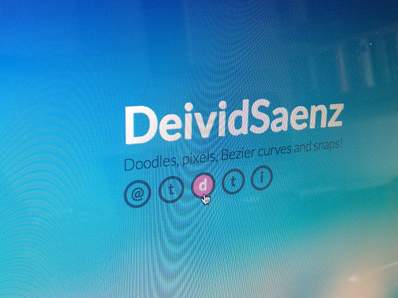 Portfolio Header web portfolio header social icons