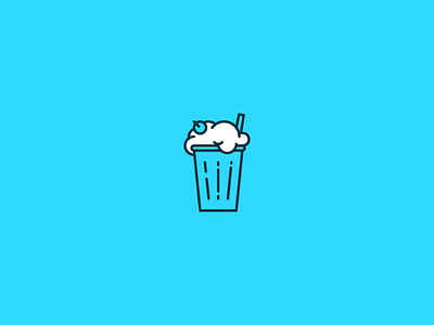 Milkshake dessert food icon illustrator milkshake vector