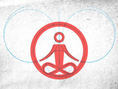 Tea Logo (round 2 - process) graphic design logo meditation ohm process tea workflow