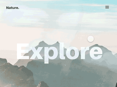 Travel Explore Animation adobe xd animation madewithadobexd mountain nature travel web