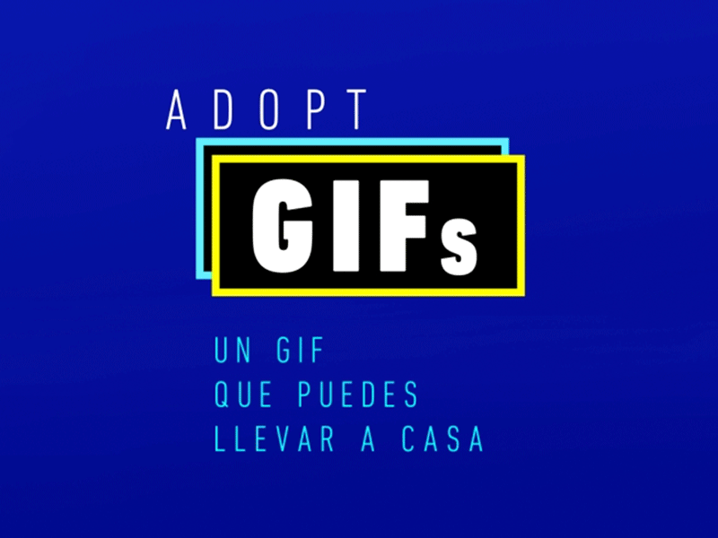 ADOPTGIF-Campaign Logo art campaign digital gif graphic logo motion