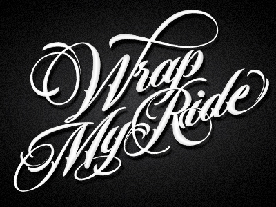 WrapMyRide lettering australia logotype my ride wrap