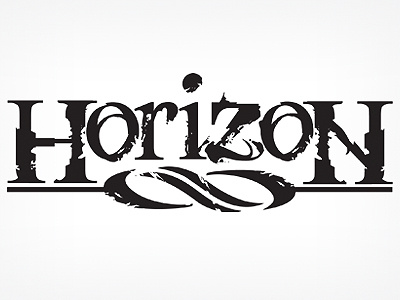 Horizon8 band (second logo) 8 band horizon logotype metal