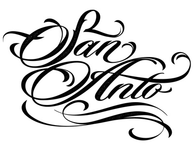 San Anto lettering anto lettering san san anto texas