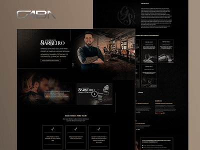 Landing page - Barbeiro barbearia barbeiro cabelo design hair lading ladingpage landing landing page pagina de venda ui