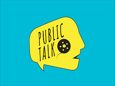Public Talk logo movie reel