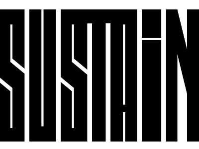 Sustain 10 Minute Type Experiment illustrator typography vector