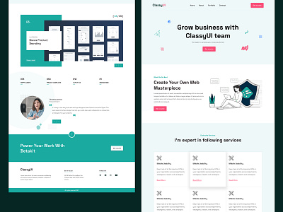 ClassyUI Landing page