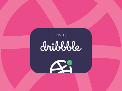 4 Dribbble Invites 4 invites giveaway invites ui uidesign