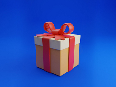 Gift Box 3D Illustration 3d adventure blender box character christmas gift illustration
