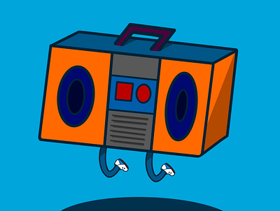 Beat Box speaker blue design graphic design illustration music tecnnobot