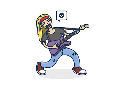 New Shot - 06/16/2016 at 07:16 AM guitar icon icons illustration music party rock vector