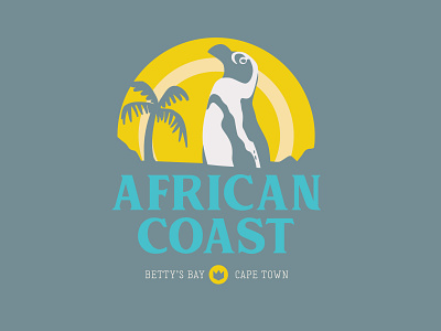African Coast apparel design illustration penguin