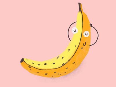 Lazy ‘Nana childrens book food illustration illustration