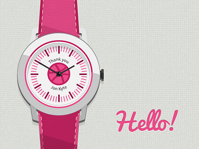 Hello dribbble! debut first shot thank you