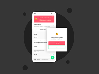 Vremen.co — time tracking app (Series 4)