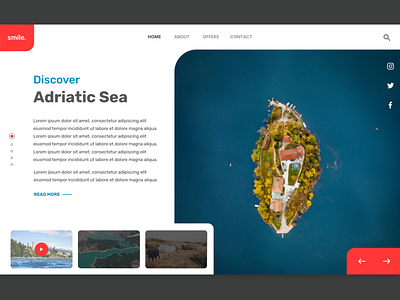 Adriatic Sea coast croatia indicator island nature socialnetwork turism turist ui ux video web