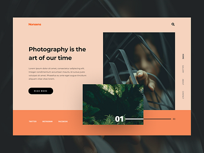 Photograhy web experimental minimalism photography search simple ui web website