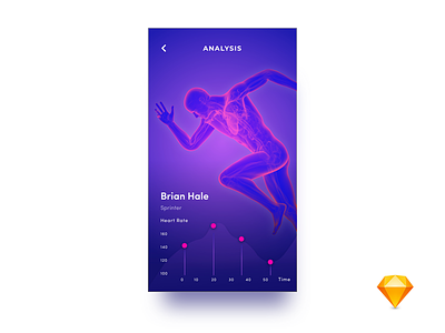 Player Analysis game gradient graph player rate sketch sports ui ux weekly