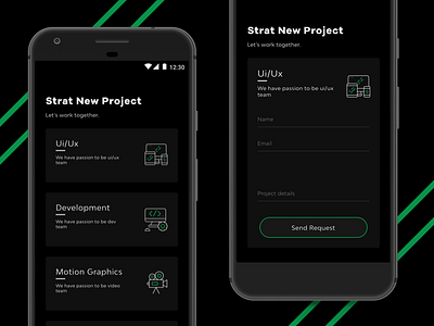 weekly UI #03 Start New Project black contact development form framer motion project sketch ui us ux weekly