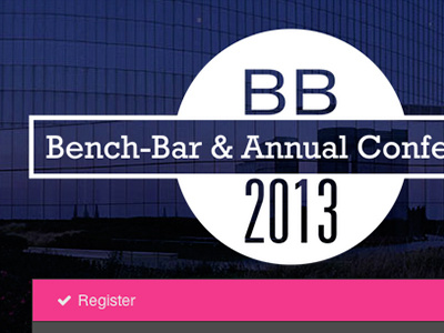 Conference Rebrand bench bar conference responsive